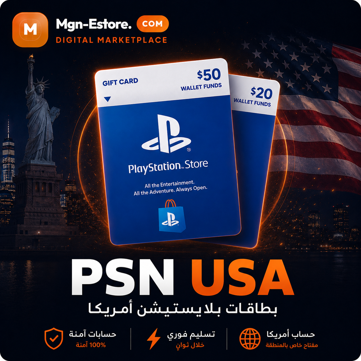 PSN USA (USD)