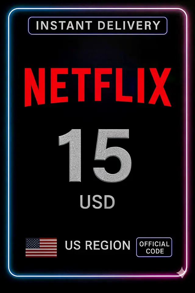 Netflix US 15 USD